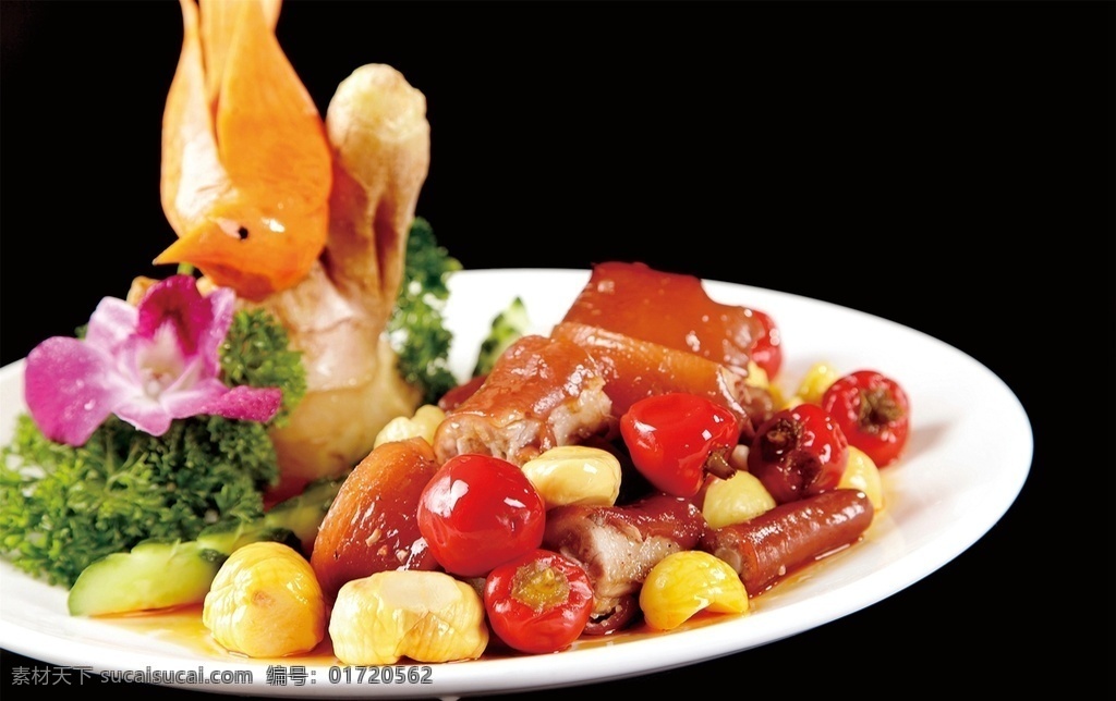 板栗 烧 猪 尾 板栗烧猪尾 美食 传统美食 餐饮美食 高清菜谱用图