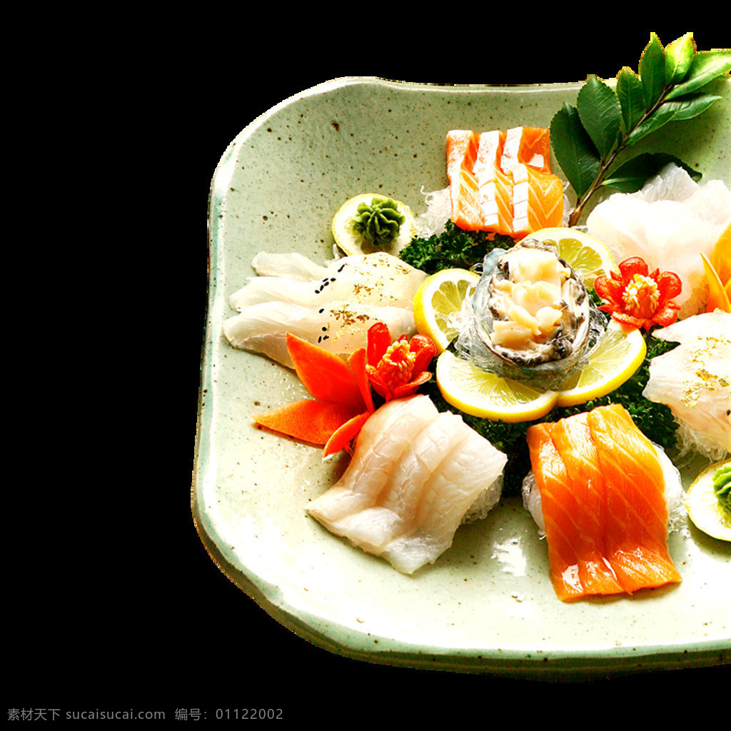 清新 简约 日式 三文鱼 料理 美食 产品 实物 产品实物 浅色盘子 日式料理 日式美食