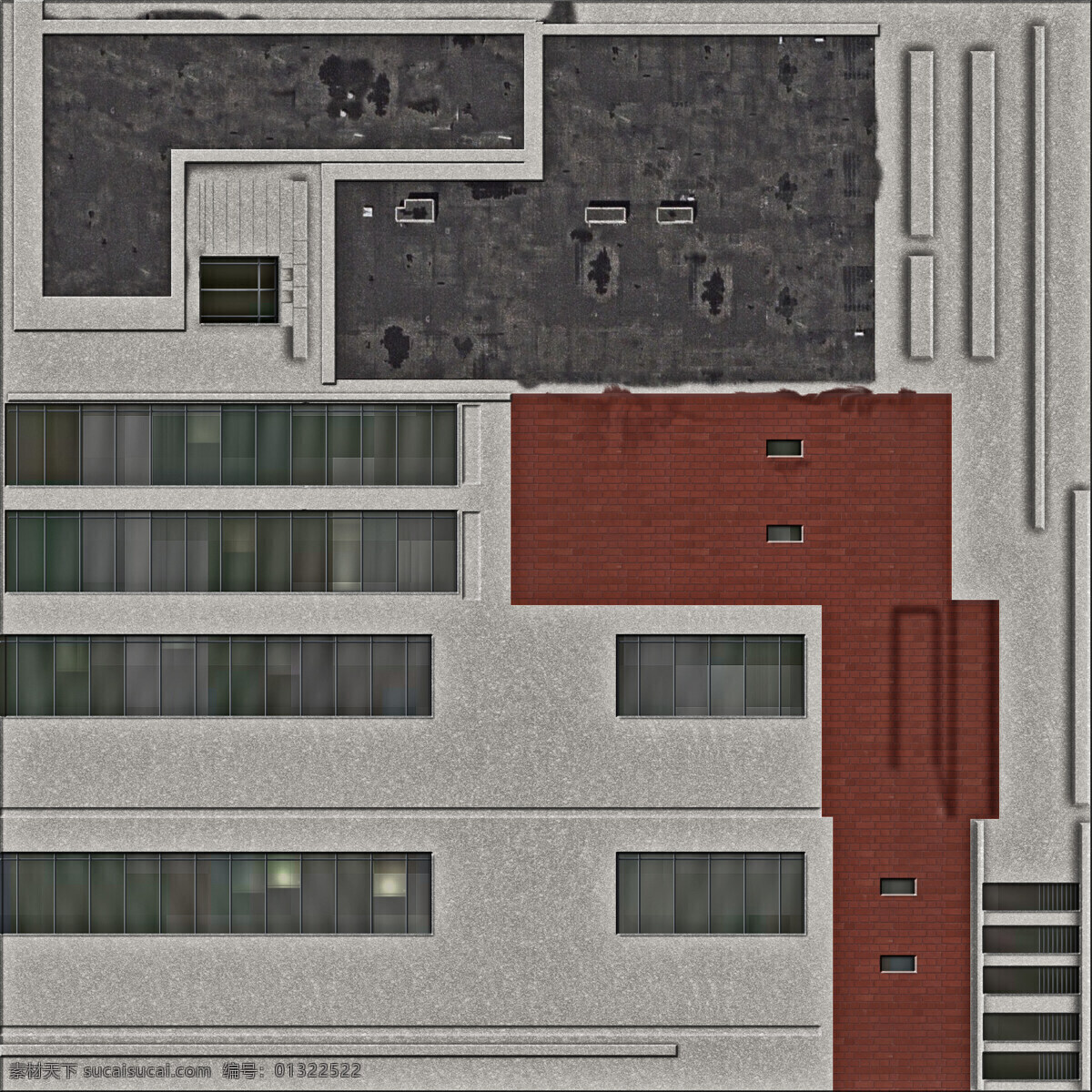 建筑 外观设计 高楼 模型 外观 3d模型素材 建筑模型