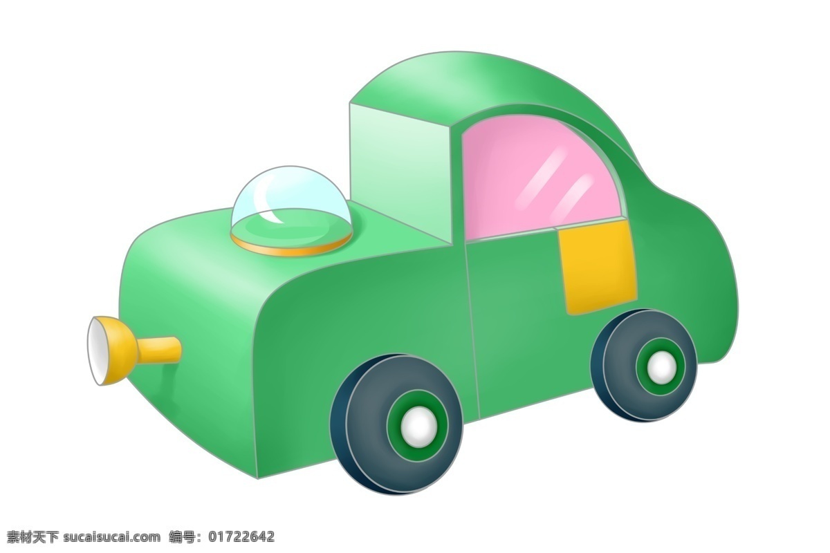 绿色 拟人 汽车 插画 绿色的汽车 卡通插画 汽车插画 进口汽车 国产汽车 中国汽车 漂亮的汽车