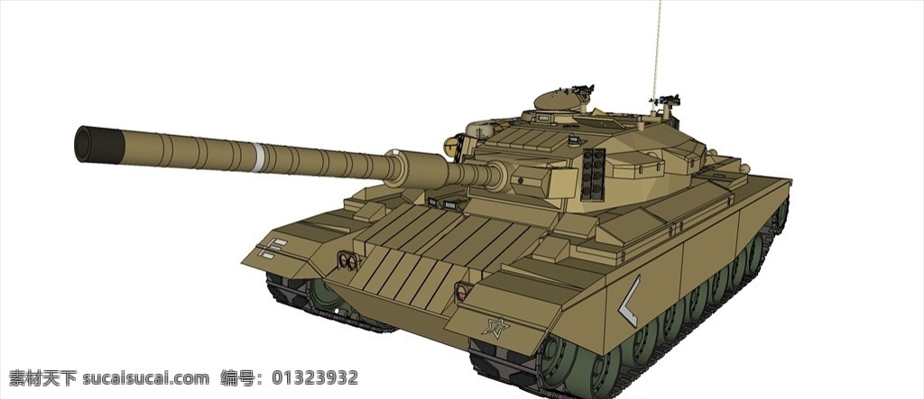 t85 坦克 模型 坦克模型 交通工具 陆地运输工具 草图大师模型 su模型 交通运输工具 运输模型 3d设计 室外模型 skp