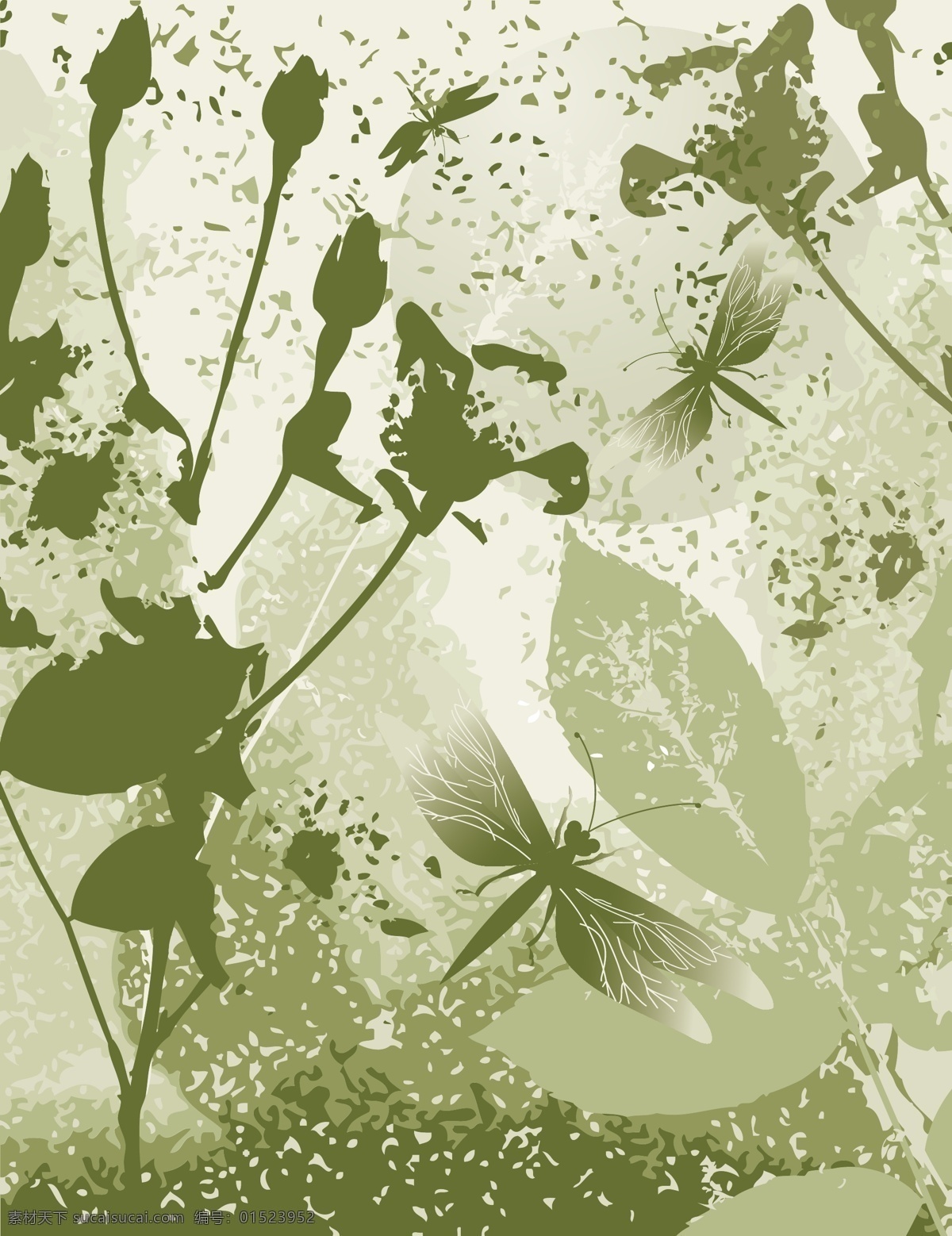 欧美 花纹 矢量eps 花草图案 底纹背景 矢量素材 设计素材 欧美花纹 装饰图案 矢量图库 黄色