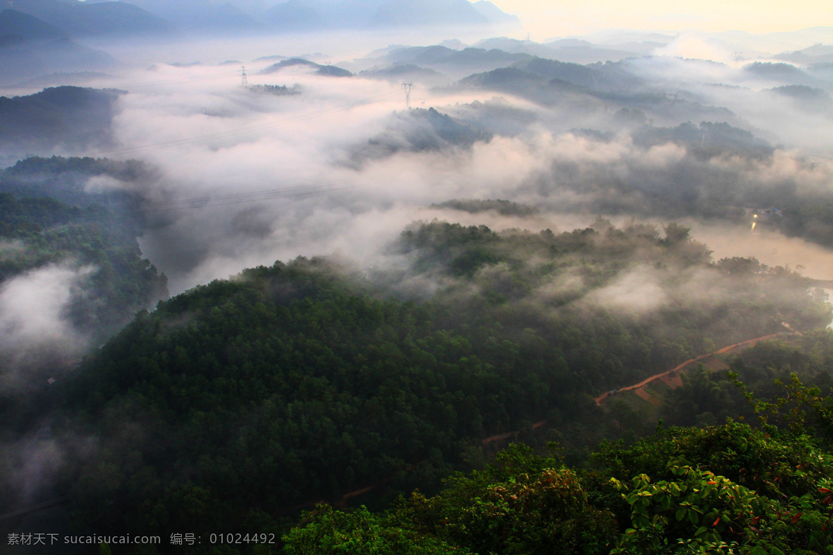 唯美 风光摄影 雾 高山 山峰 树林 自然风光 旅游景区 景观 山水风景 风景图片