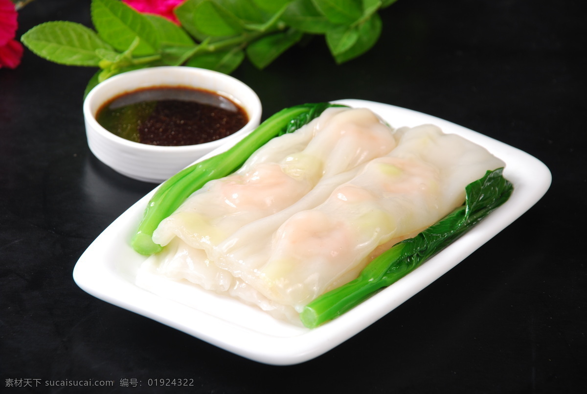 韭黄鲜虾肠 传统美食 餐饮美食