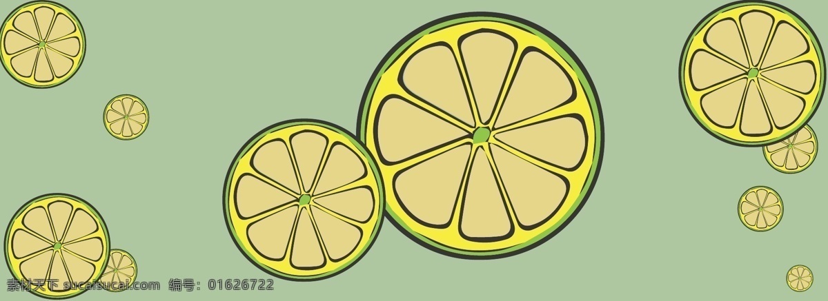 纯 原创 柠檬 背景 图 黄色 绿色 简约 小清新 水果 粉绿色 水果背景 柠檬背景