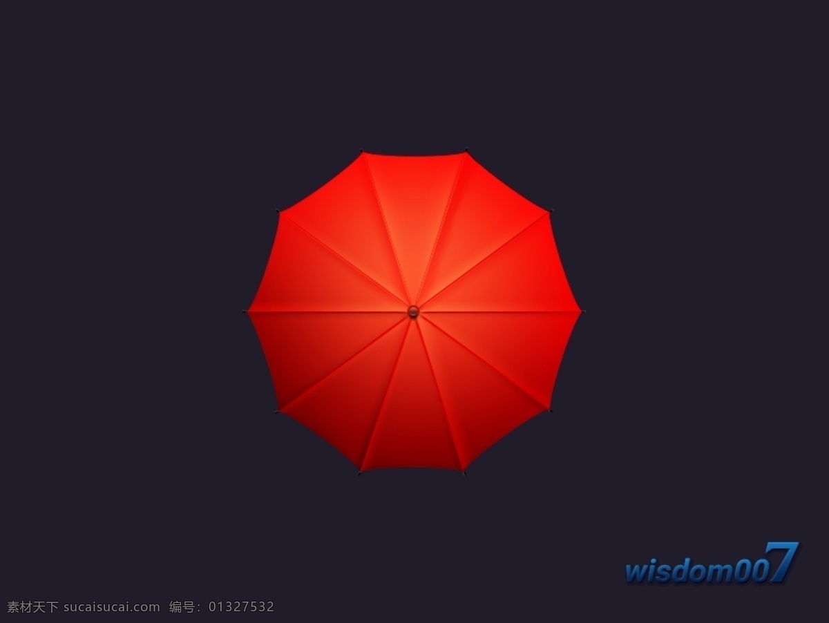 红色 雨伞 图标 艳丽 手机 app app图标