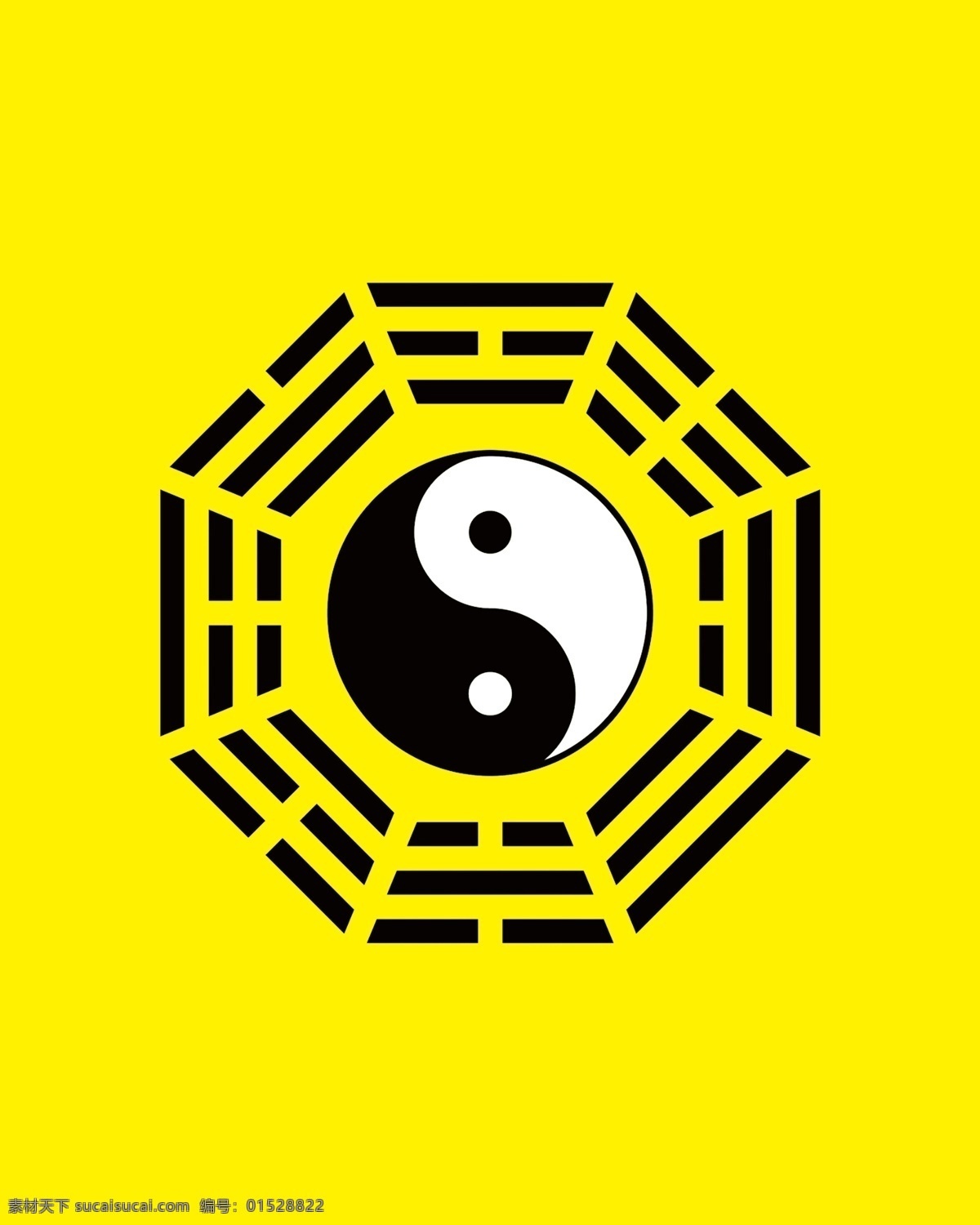 八卦图旗帜 八卦图 旗帜 八卦旗 八卦标志 标志旗 八卦 标志图标 公共标识标志