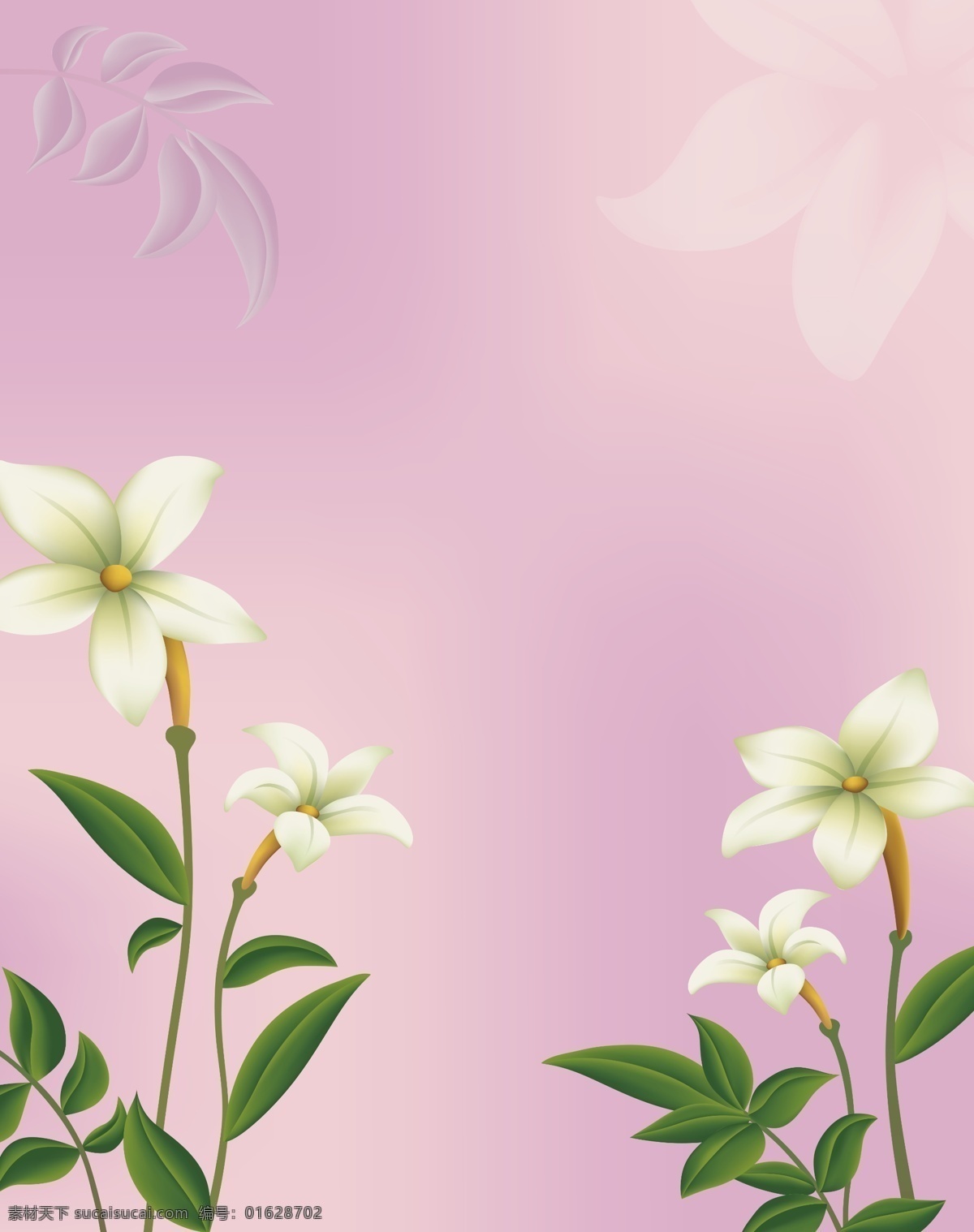 白色 背景 背景底纹 底纹边框 花 花朵 花朵移门 移门图 移门图库 移门 移门图案 紫色 移门画册 清雅幽兰 家居装饰素材