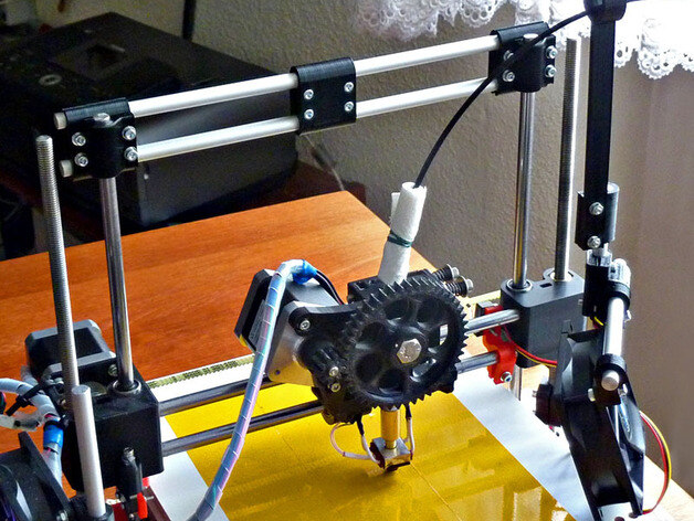 z 轴 双 杆 printrbot 稳定剂 3d打印模型 3d 打印 模型 三维 框架 部分 reprap stl 灰色