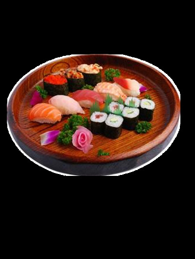 鲜美 寿司 三文鱼 日式 美食 料理 产品实物 美食料理 日式料理 日式文化 深色餐盘