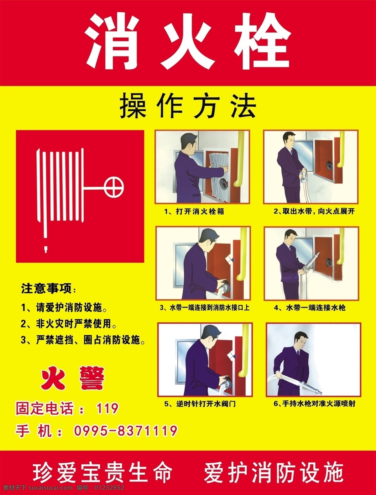 消火栓 操作方法 火警 电话 步骤