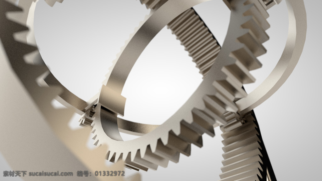 geogears 动画 齿轮 xpresso cinema4d 3d模型素材 建筑模型