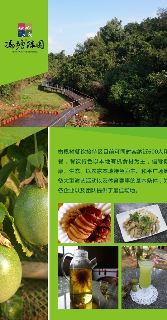 景区海报 冯唐绿园海报 绿色海报 农庄海报 海报