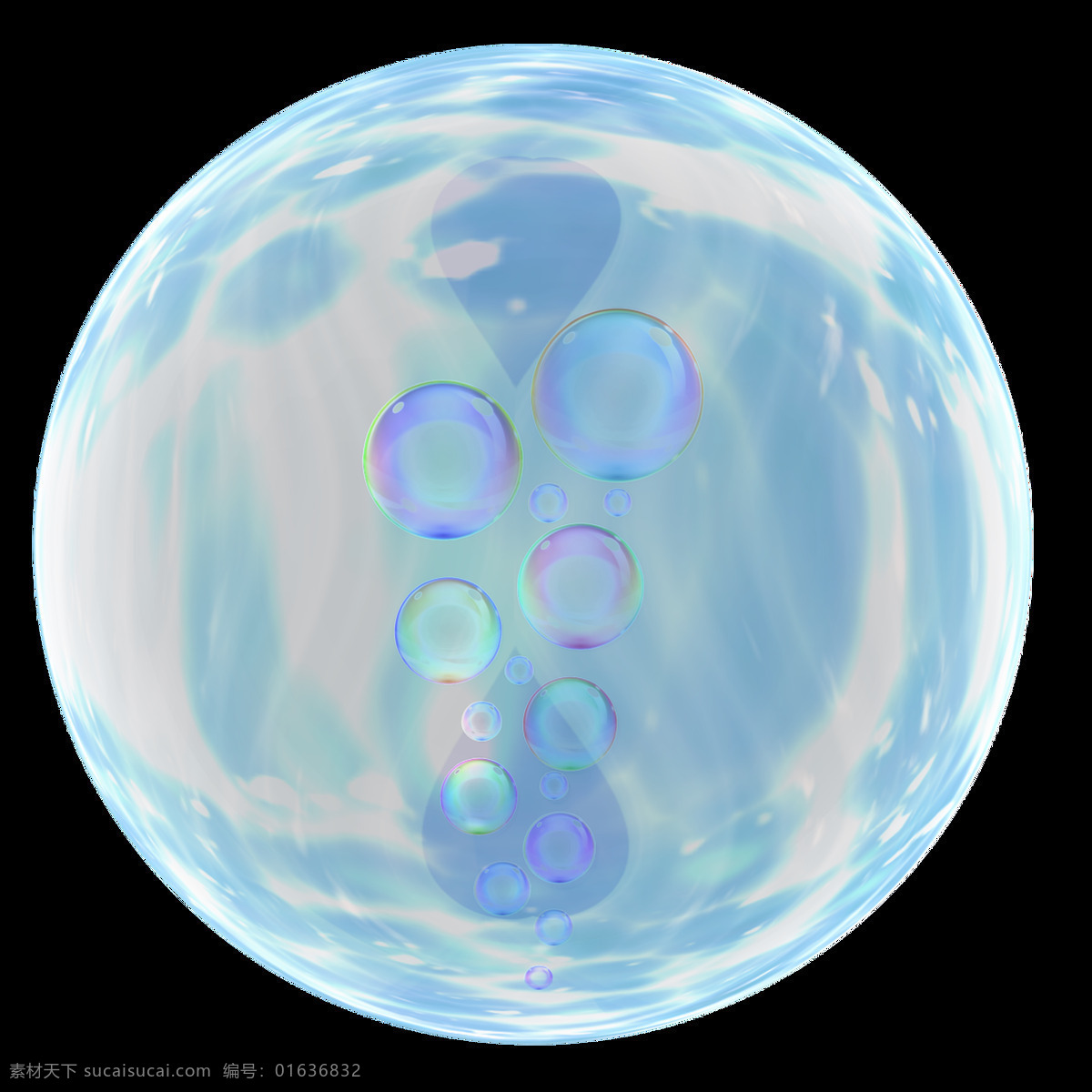 彩色 透明 肥皂泡 气泡 水泡 泡泡 元素 特效效果 免扣 设计素材 分层