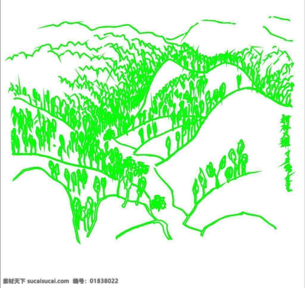 飞鸟 风景 风景画 绿树 美丽风景 青山绿水 山水 山水风景 山水画 矢量 模板下载 水画 自然风景 远山 松树 文化艺术 装饰素材 山水风景画