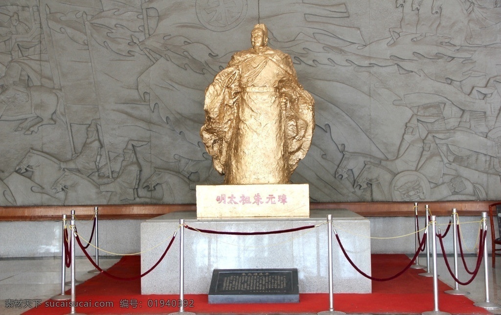 朱元璋雕塑 明朝 朱元璋 太祖皇帝 雕塑 明皇宫 建筑园林