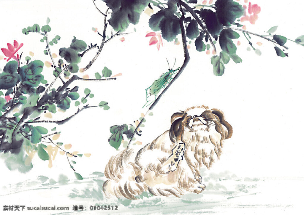 水墨画 蝗虫 昆虫 蚂蚱 蛐蛐 知了 中华艺术绘画 文化艺术