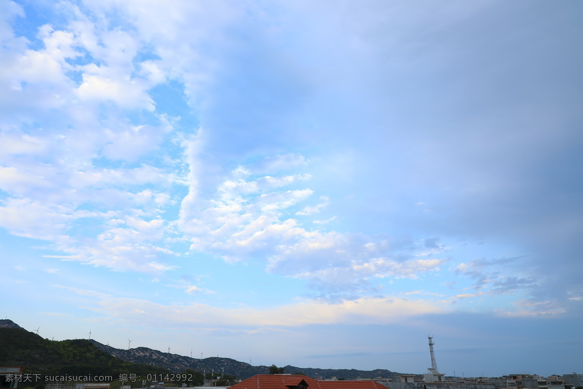 家乡 天空 天空素材 蓝色的天空 云彩 晴天 自然景观 自然风景