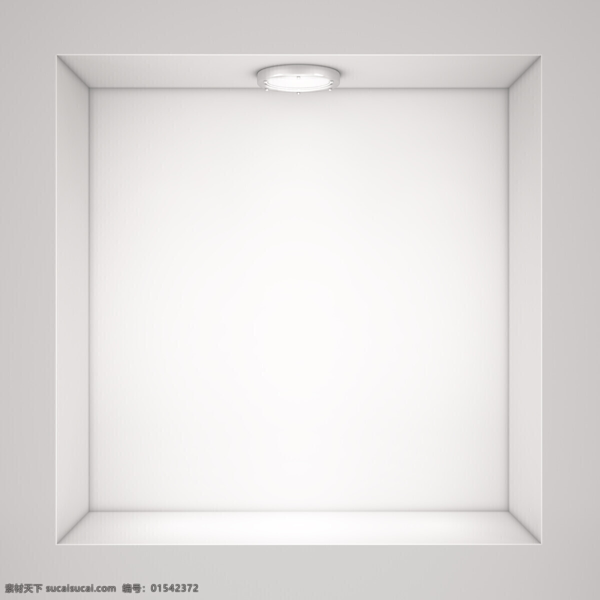 白色 墙壁 里 展台 方框 展示台 3d展示 展架 聚光灯 生活百科 矢量素材 其他类别 环境家居