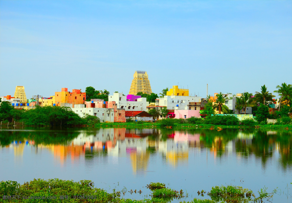 美丽 印度 城市 建筑 印度建筑 印度风格 建筑物 古建筑 建筑艺术 建筑设计 自然风景 自然景观 青色 天蓝色