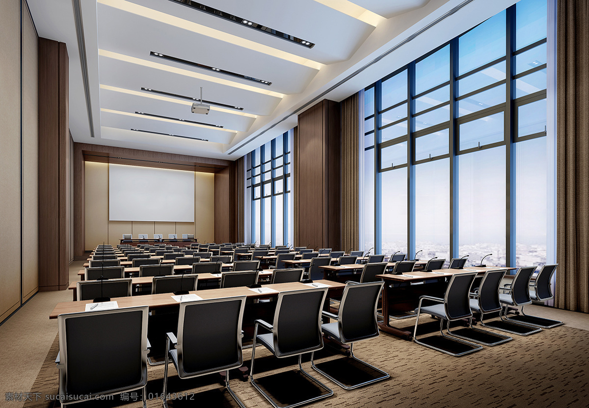 凝练 沉稳 大气 型 会议室 装修 效果图 会议室装修 高清大图