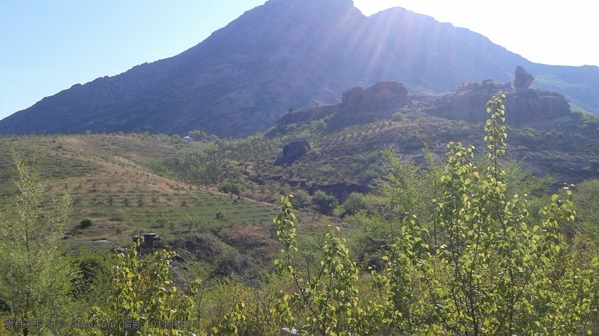 自然风光 夏季 山 召庙 风景 旅游摄影 自然风景