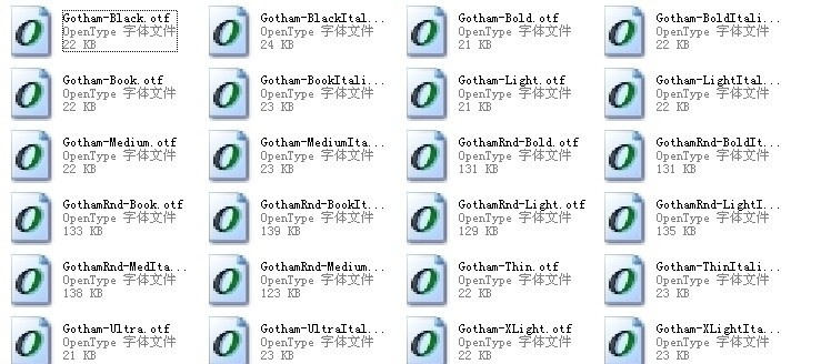 gotham 系列 字体 世界 佳 英文 商业 全套 frutiger 英文字体 字体下载 源文件 otf
