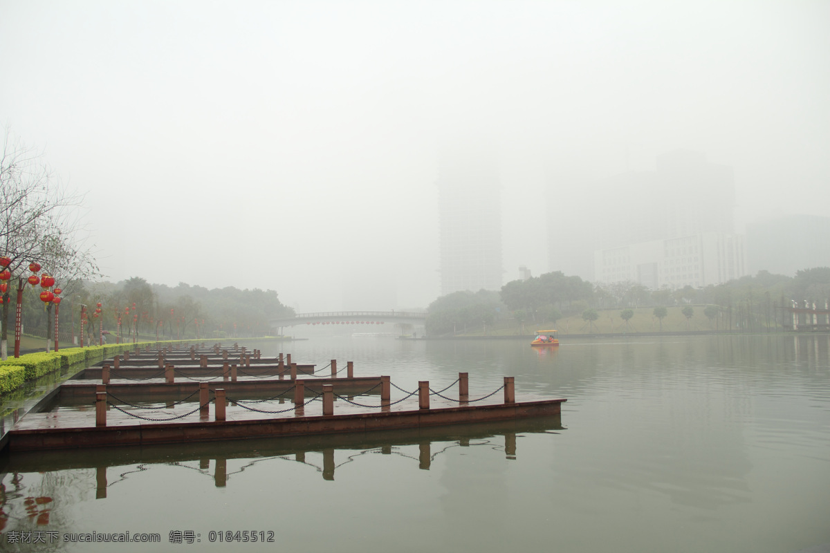 风景 公园 公园风景 湖 湖水 建筑园林 木桥 千 灯 一角 千灯湖公园 自然风景 树木 公园一角 园林建筑 家居装饰素材 灯饰素材