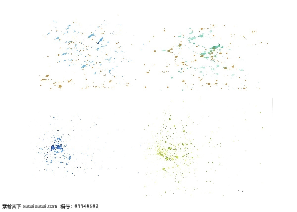 墨点喷溅素材 墨点 喷溅 水墨 晕染 圆点 墨迹 汇总 底纹边框 背景底纹