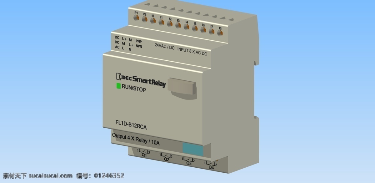 公司 fl fl1 1db db rca 智能 继电器 控制 plc 灰色