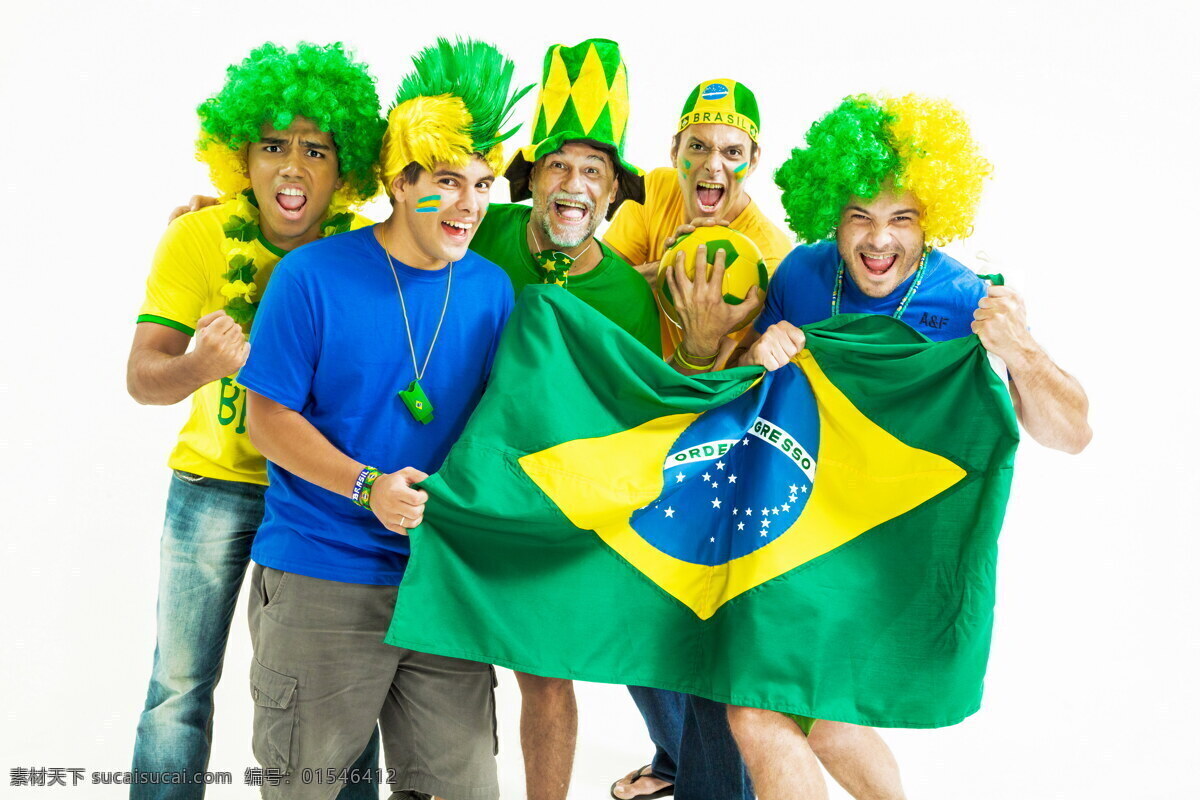 世界杯 旗帜 欢呼 球迷 标志 巴西 体育运动 生活百科