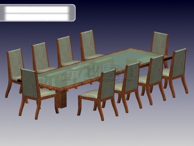 3d 长条 桌 椅子 长条桌椅子 长条桌 桌子 3d素材 3d设计 3d效果图 max 灰色