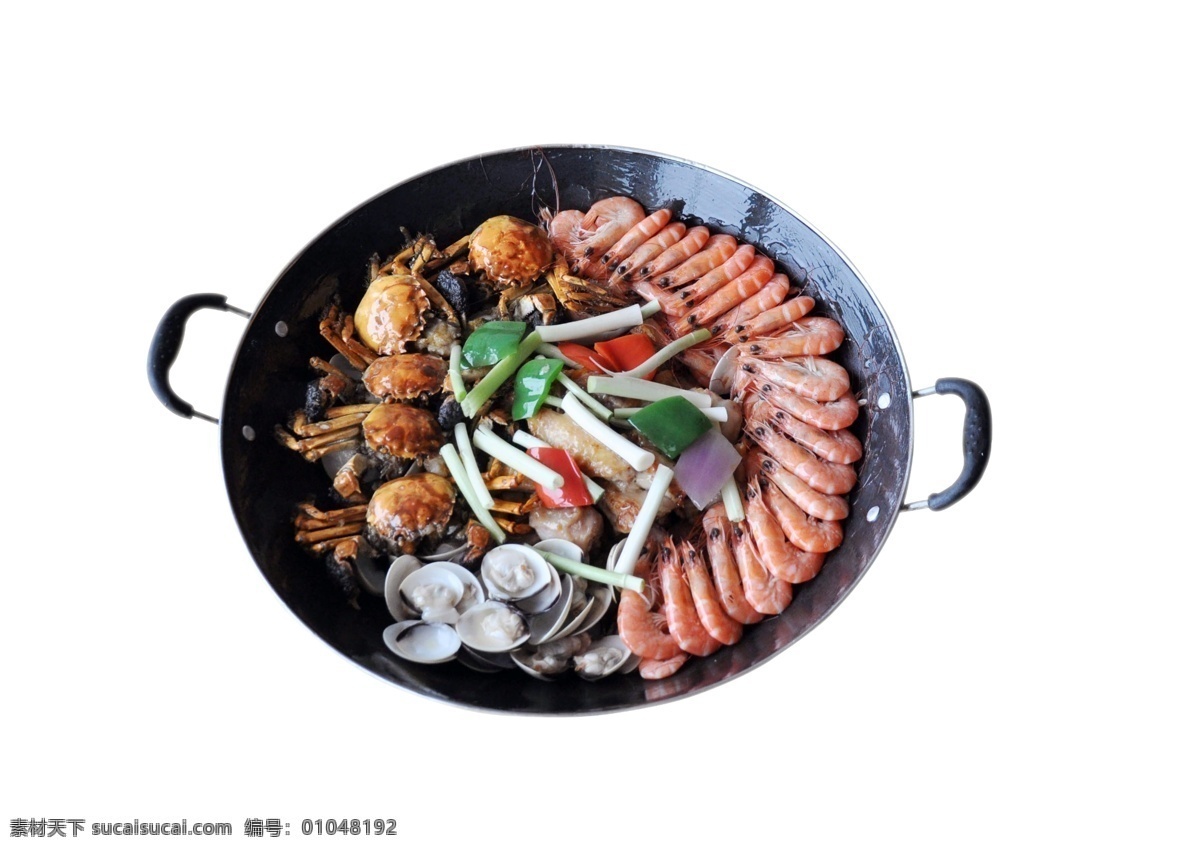 浓汁海鲜焖鸡 虾 海鲜 分层 源文件