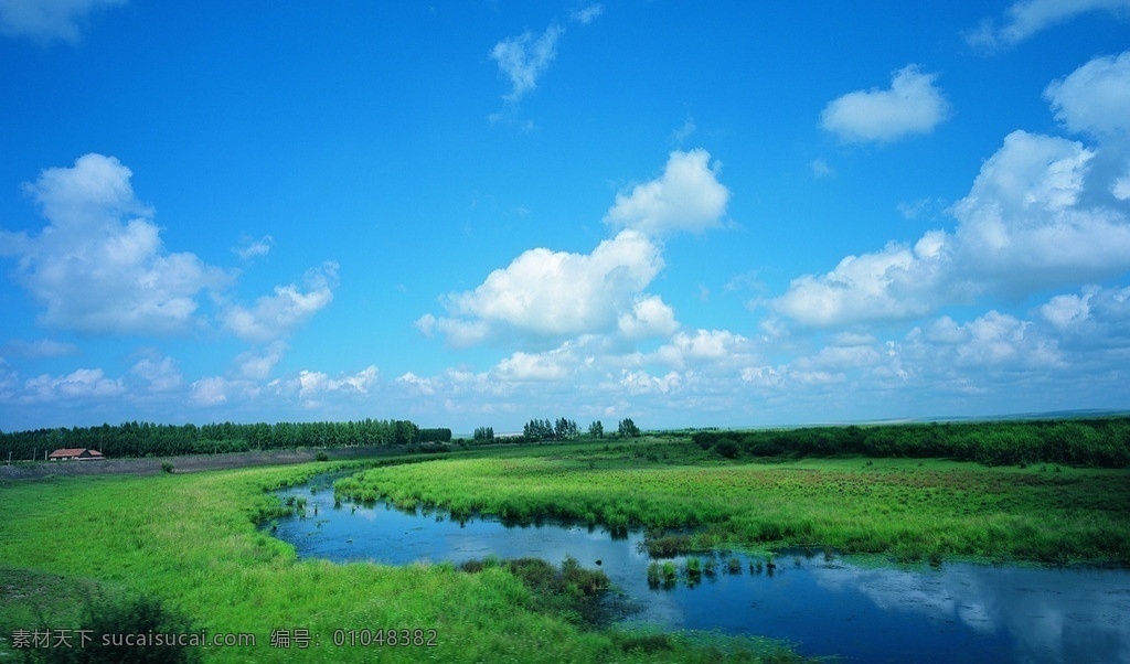 平原景致 蓝天 平原 田园 风景 田园风光 自然景观