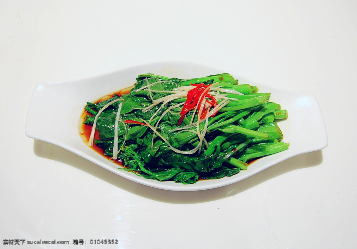 白灼菜芯 餐饮美食 传统美食 摄影图库