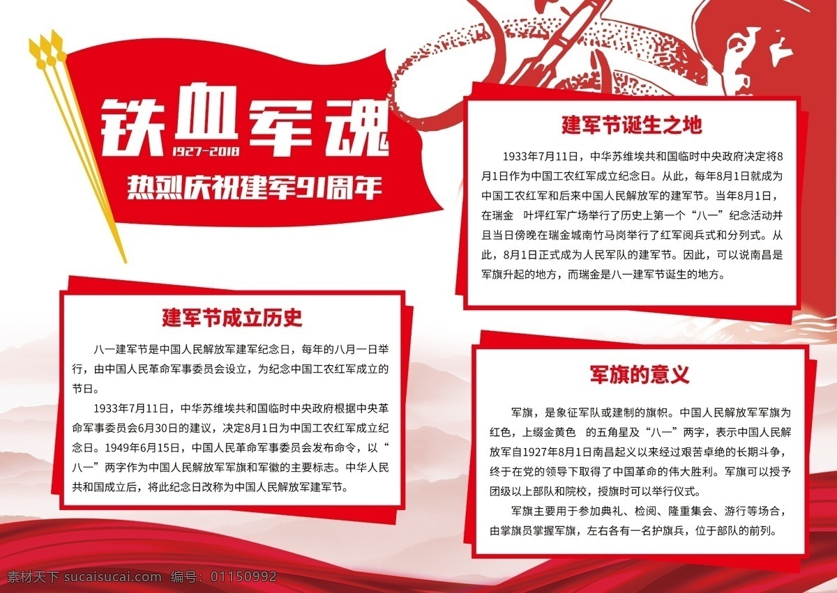 建军 周年 党建 风 八一建军节 手 抄报 手抄报 校园展板 校园小报 党建风 建军91周年 党建手抄报 建军节手抄报