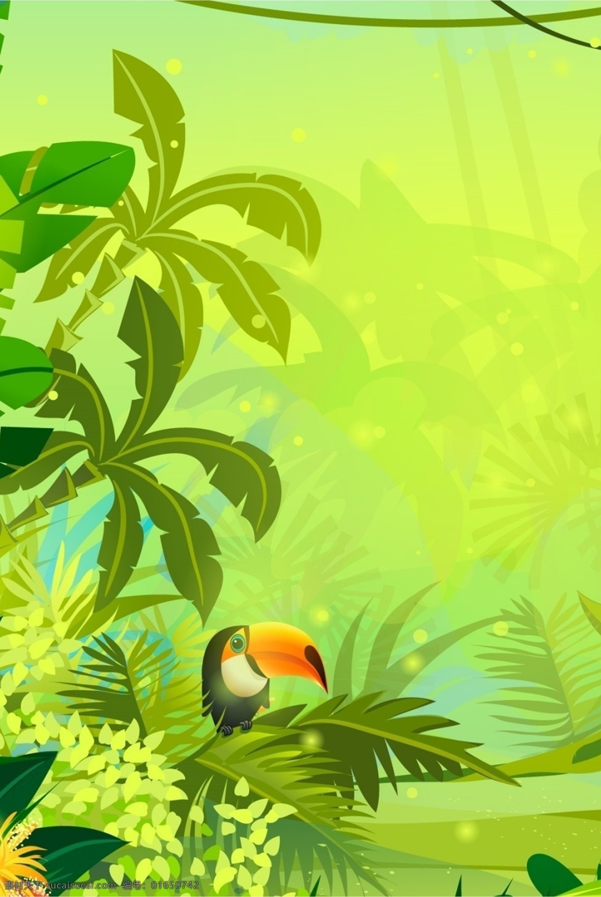 热带雨林 啄木鸟 植物 背景 树叶 绿色植物 雨林 鸟 空气清新 叶子 绿色生活