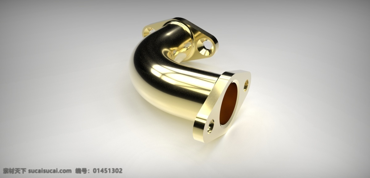 法兰 度 弯管 工业设计 教育 杂项 3d模型素材 其他3d模型