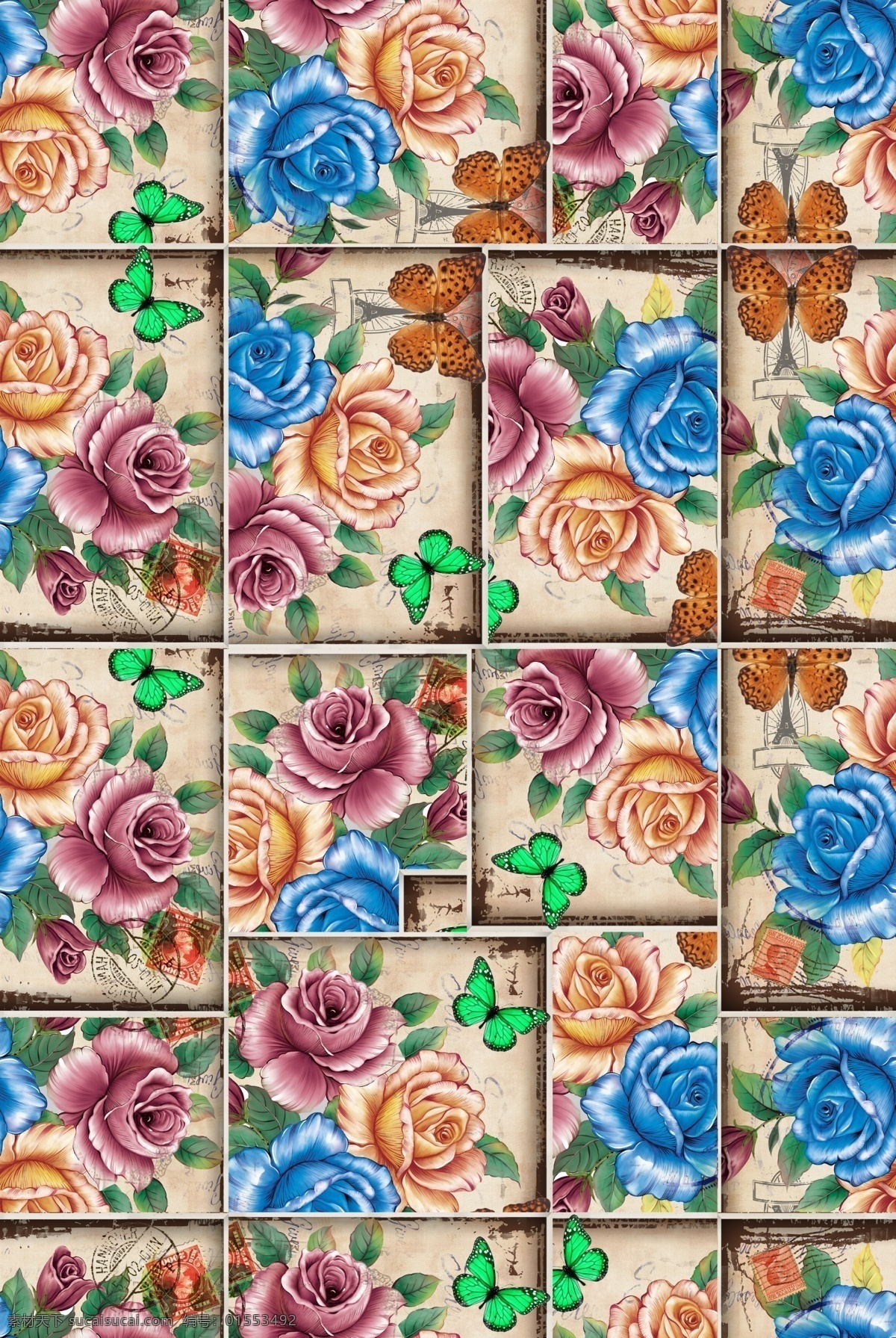 手绘 玫瑰花 蝴蝶 拼图 窗帘 服装 服饰面料 花型面料 花纹 花纹图案 衣服图案 花型 数码印花 数码印花图案 服装图案 拼花 面料印花 花卉 女装图案 数码花型 花型图案 女装 花 家纺 印花图案 花卉图案 蝴蝶图案 花卉蝴蝶 复古风 复古风图案 古典 英文 印章 玫瑰 玫瑰摄影图 梦幻玫瑰 玫瑰图案 数码 印花 版 分层 黑色