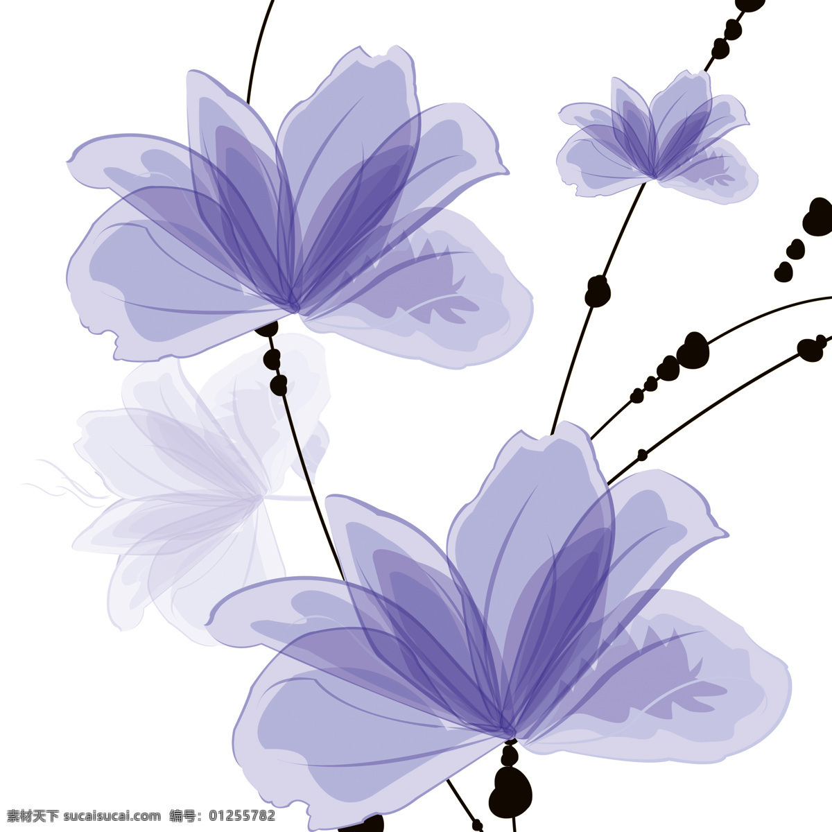 黑色 线条 紫色 花朵 图案 无 框 画 室内装修 效果图 时尚 设计素材 空间设计 环境设计 家装实景图 现代装修 装修效果图 家居 客厅 黑白 紫色花朵 无框画