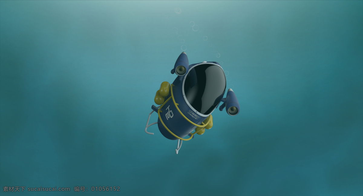 ss h2o deepdeeper 个人 潜艇 氧 运输 自行车 水 replicator2 3d模型素材 建筑模型