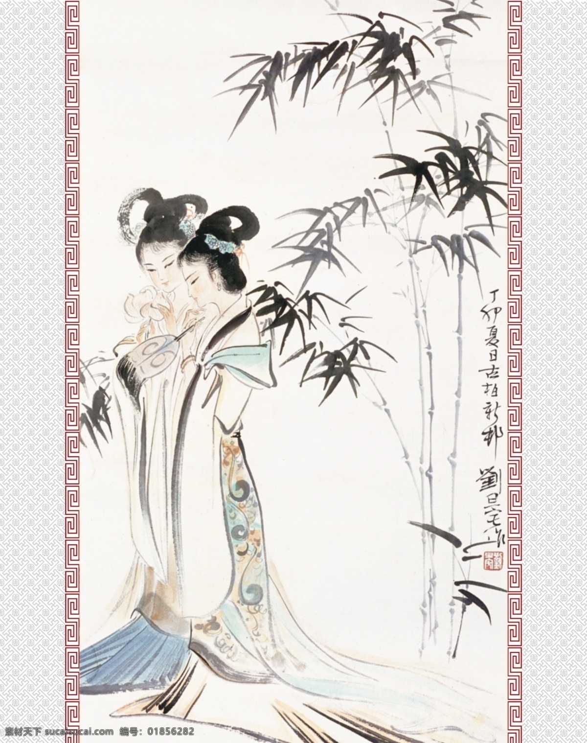 侍女 图二 玻璃 移门 大全 编号 s3031 厨房 顶固移门图片 国画 两门图 热门行业 索亚 卫生间 移门大全 移门图案 侍女图二 中式风格 移门图片 移门图片网 中国国画 中国水墨画 中式水墨移门 装饰素材