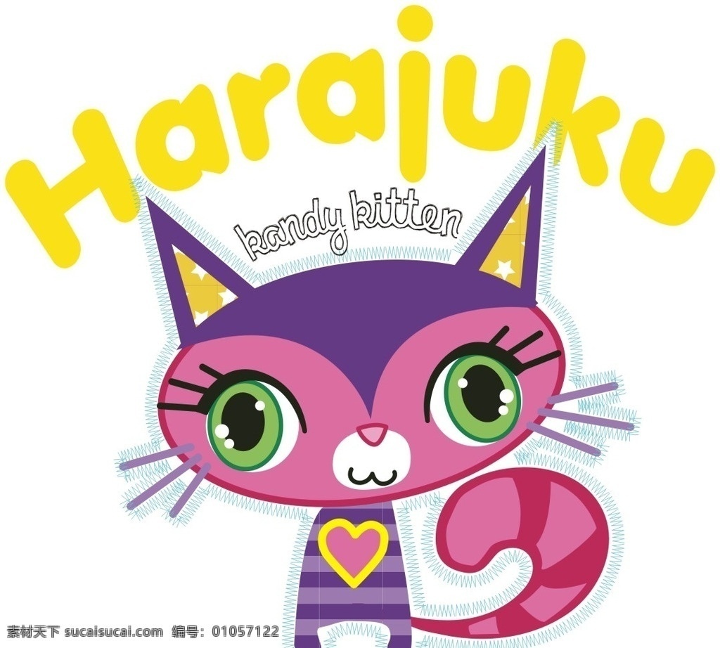 猫 卡通 可爱 图案 动漫动画 动漫人物