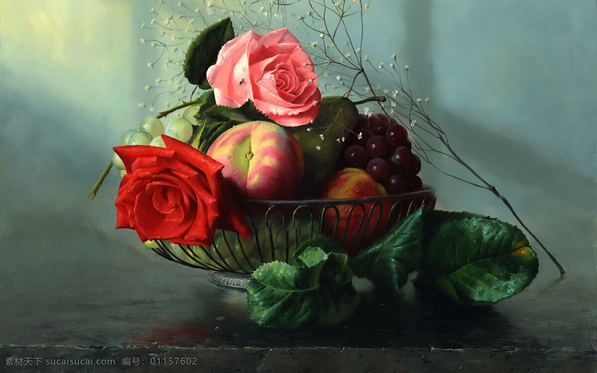 花卉静物油画 创意 花卉 装饰画 静物 文化艺术 美术绘画