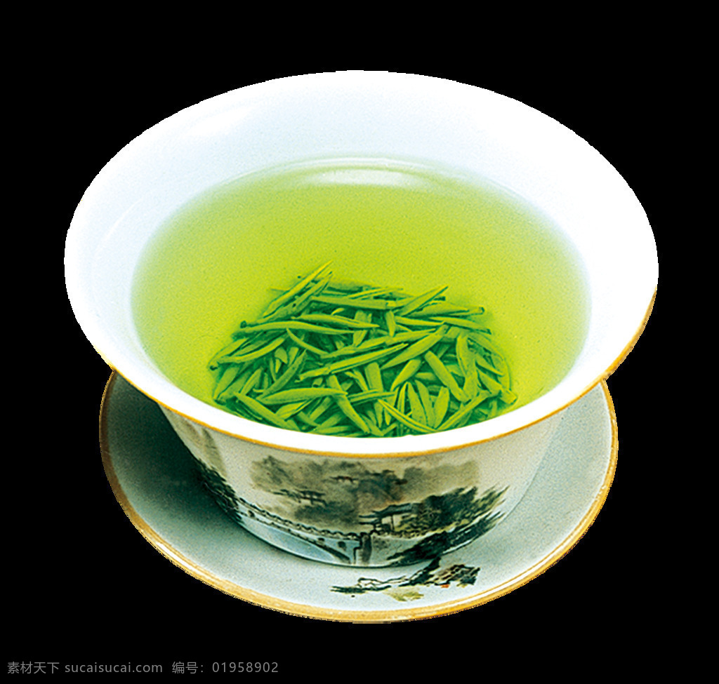 清新 绿色 茶杯 产品 实物 产品实物 绿色茶叶 泡茶 清新风格