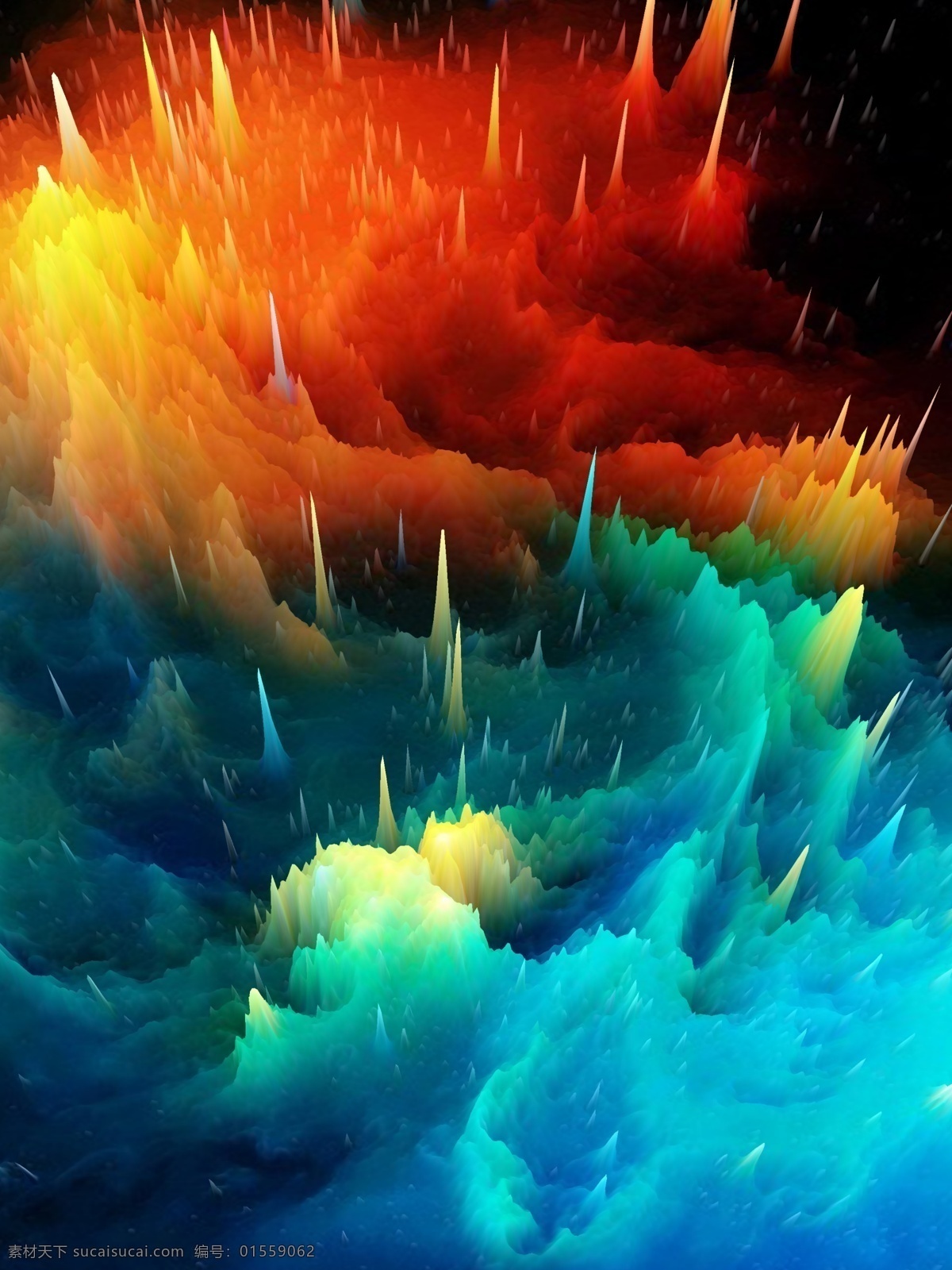 3d 冰 火 海洋 背景 3d背景 海洋背景 彩色背景 魔幻背景 梦幻背景 冰火背景 广告背景