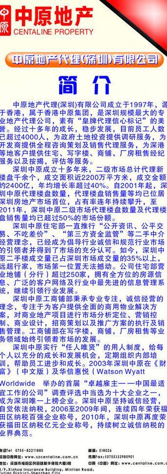 中原 地产 易拉宝 简介 矢量 模板下载 展板 易拉宝设计