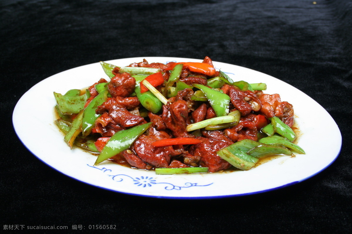 尖椒肥肠. 家常菜 餐饮美食 食材原料 菜谱 美食 传统美食