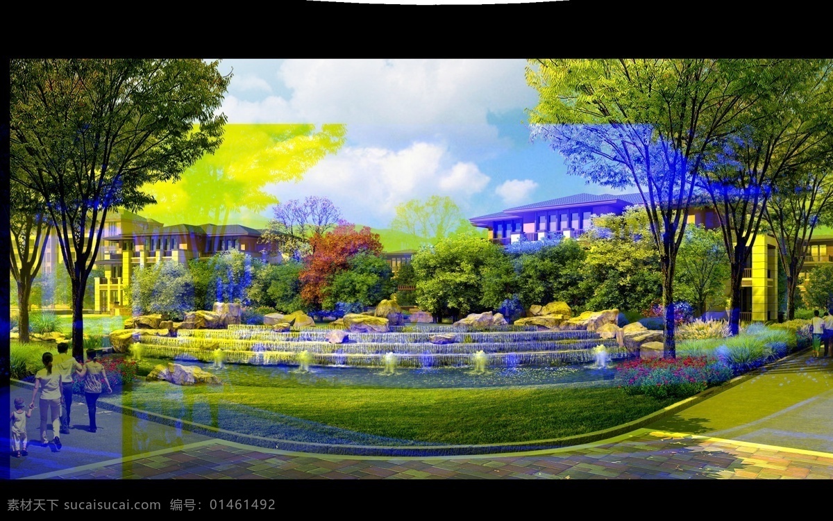 3d设计 草地 池塘 大树 独栋别墅 分层素材 风光 风景 花园 喷泉 效果图 别墅区 联排别墅 公园 庭院 休闲 游客 游人 瀑布 水池 小河 小溪 河流 自然 绿树 凉亭 树枝 秋季 山水风光 美景 绿色 庄园 世外桃源 景色 景观 设计图 渲染图 工程图 园林图 装饰图 高清分层 别墅 住宅 园林景观 园林设计 环境设计 源文件 家居装饰素材