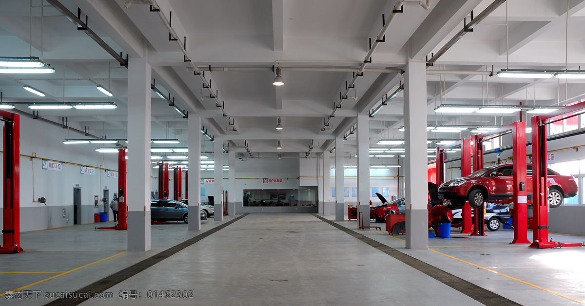 4s 店 维修 车间 汽车 4s店 维修车间 维修区 售后服务 交通工具 现代科技